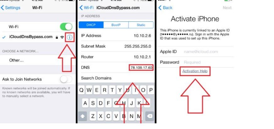 dns icloud bypass